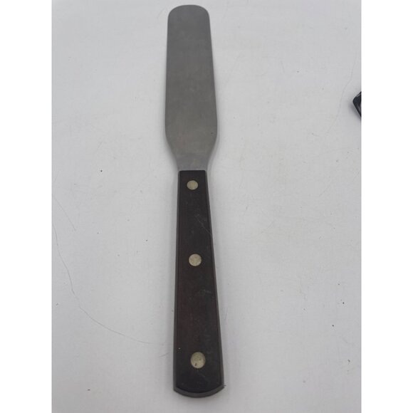 Stainless Steel Icing Spatula #38 Cutco Black Handle Offset Design 11.5" - Picture 2 of 3